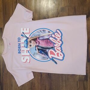 Womens Mattel Barbie pink graphic print tshirt size S